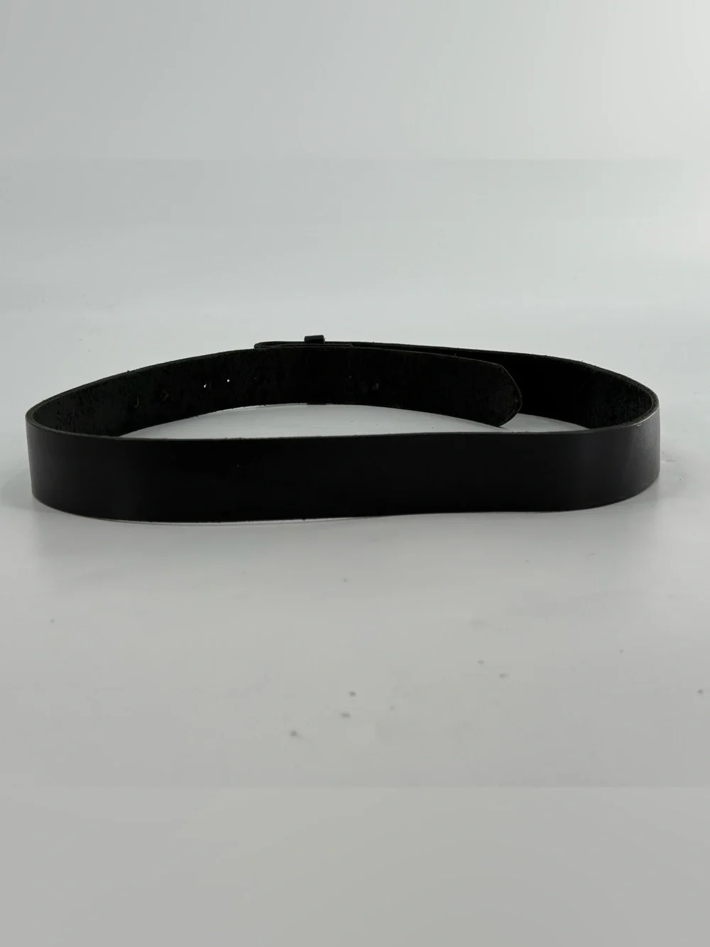 Vintage Black Leather Men’s Belt 42 Made in USA